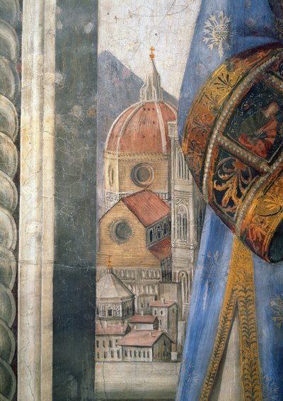 Le Dôme, détail de la fresque dans la Sala dei Gigli, c1470 - Domenico Ghirlandaio